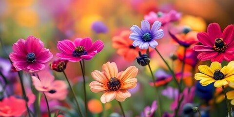 Vibrant and beautiful flowers flourish as they grow from seed, showcasing the colorful transformation that occurs throughout their growth stages. The beauty of flowers from seed is truly remarkable.
