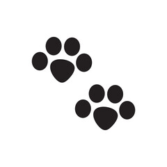 paw icon illustration flat
