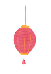 Lampion illustration watercolour for printing, card, design calender, chinese new year, lunar day
