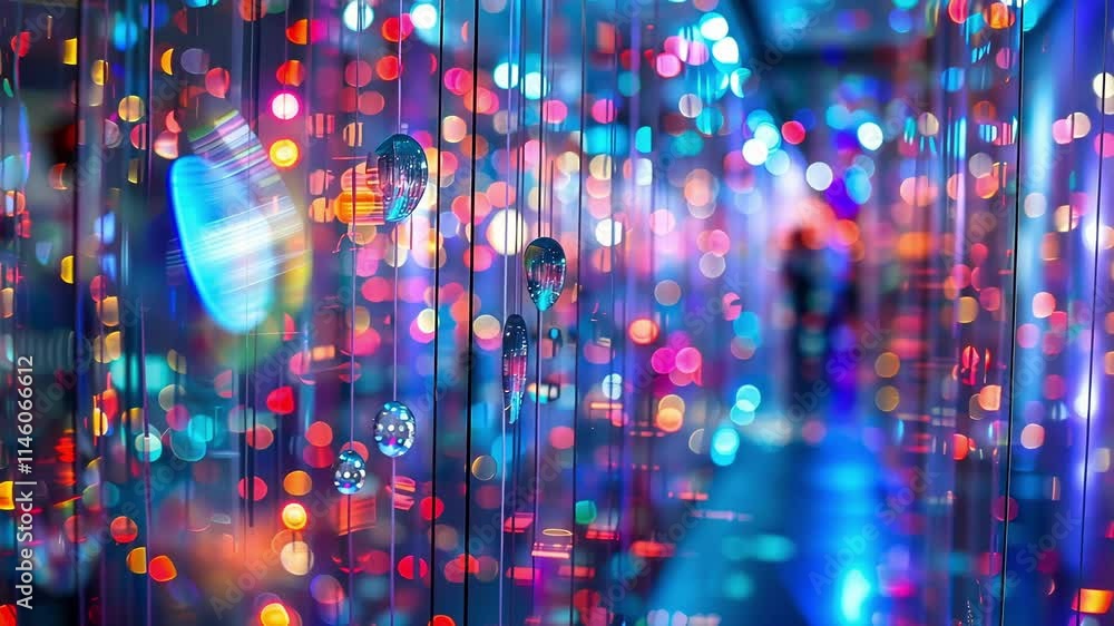 Poster one installation piece uses mirrors to create the illusion of infinite gluon interactions highlighti