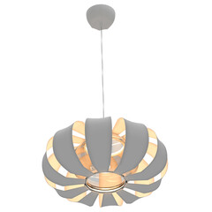 3d render chandelier pendant Ceiling Light with transparent background
