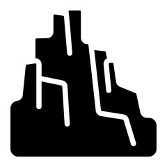 Obraz premium Canyon Solid Icon