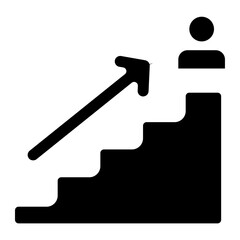 Career growth Solid Icon