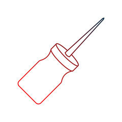 awl outline gradient icon with white background vector stock illustration