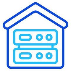 Data warehousing Duoline Icon