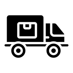 Delivery truck Solid Icon