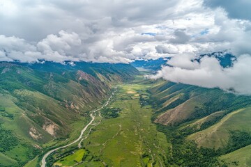 Fototapeta premium Beautiful sunrise in Norway - lofotens. Beautiful simple AI generated image