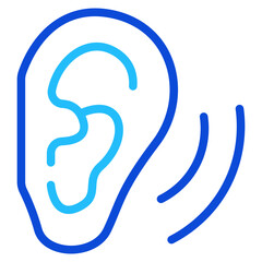 Ears Duoline Icon