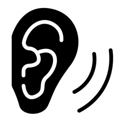 Ears Solid Icon