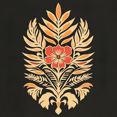 Samoan Tribal tattoo flash illustration