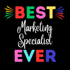 Best Ever Text Design with Heart Garland - Stylish Typography Art for Appreciation