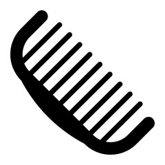 Hairbrush Solid Icon