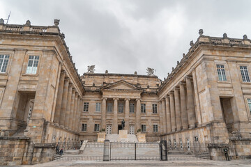 The houses and buildings in the capital city Bogota of Colombia.
