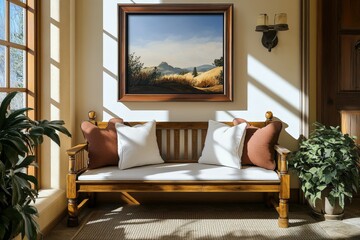 Abstract neural network in a high-tech, neon-lit environment.. Beautiful simple AI generated image