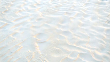 Soft white sandy texture with gentle waves for background design and copy space