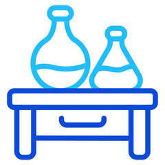 Lab table Duoline Icon