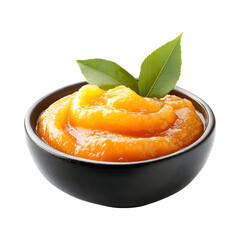Fresh Apricot Puree Isolated On Transparent Background 