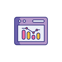 Analytics vector icon