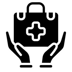 Obraz premium Medical aid Solid Icon