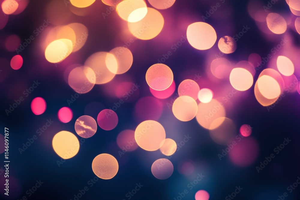 Aufkleber abstract bokeh background with colorful light circles creating a dreamy atmosphere for artistic and 