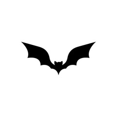 bat silhouette icon vector. bat vector illustration