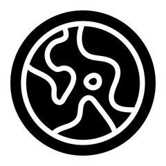 Ozone layer Solid Icon