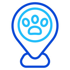 Pet shop location Duoline Icon