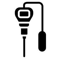 pH meter Solid Icon