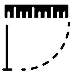 Ruler Solid Icon