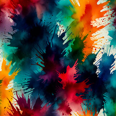 

Hyper-realistic watercolor brush strokes with varied opacity and color intensity, adding an artistic, hand-painted overlay effect.