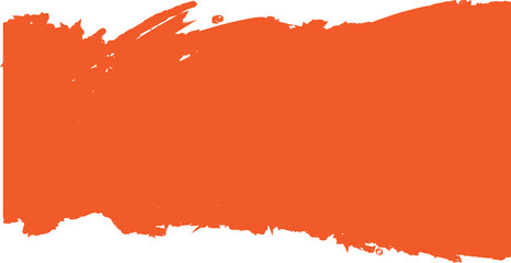 Obraz premium Stroke of paint isolated on transparent background, Grunge badge brush