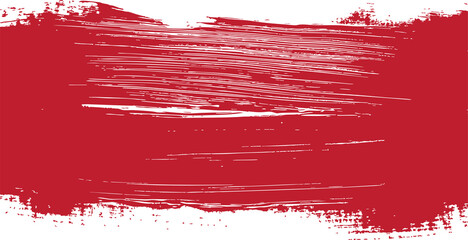 Stroke of paint isolated on transparent background, Grunge badge brush