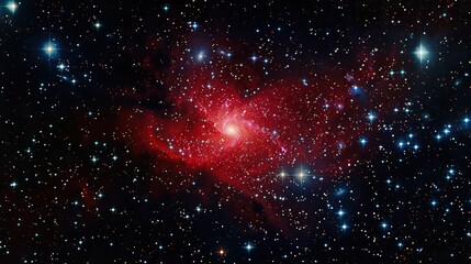 The vast expanse of the galaxy stretches out, with countless stars twinkling against the backdrop of deep blues and purples. 