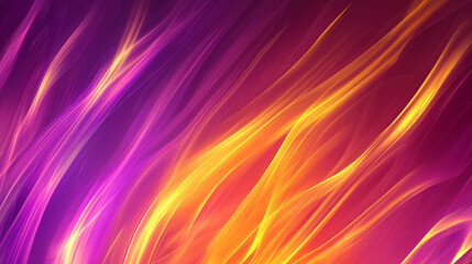 Fototapeta premium Vibrant abstract background with flowing colors of purple and orange, creating sense of chaos and
