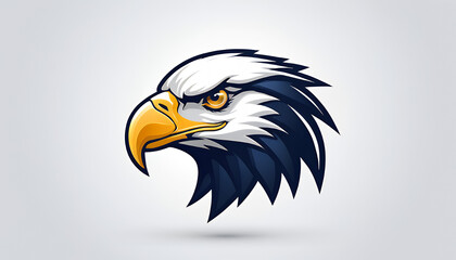 Fototapeta premium Powerful Eagle Head Logo Design