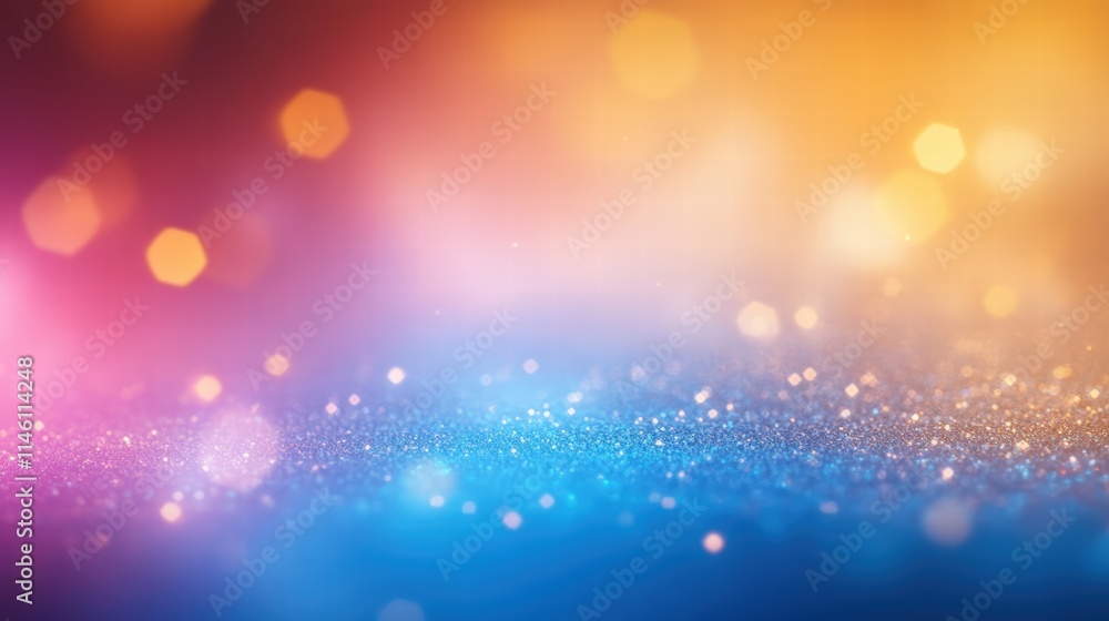 Poster glittering gradient background with soft bokeh lights for beautiful abstract designs and website cre