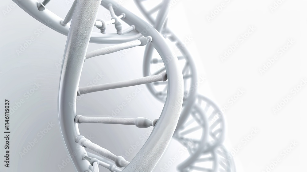 Poster abstract vector dna ]double helix structure with medical science elements and biotechnology backgrou