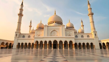 Obraz premium the best mosque in the world, great architecture/buildings of muslim unity.