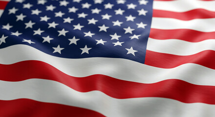 Obraz premium Waving American Flag USA Patriotic Background 4th July