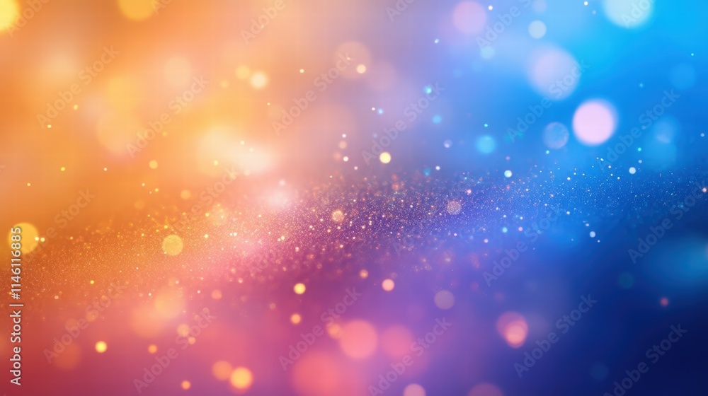 Aufkleber abstract glittering gradient background with soft bokeh and vibrant colors for artistic and creative