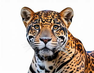 Fototapeta premium jaguar, isolated on a white background