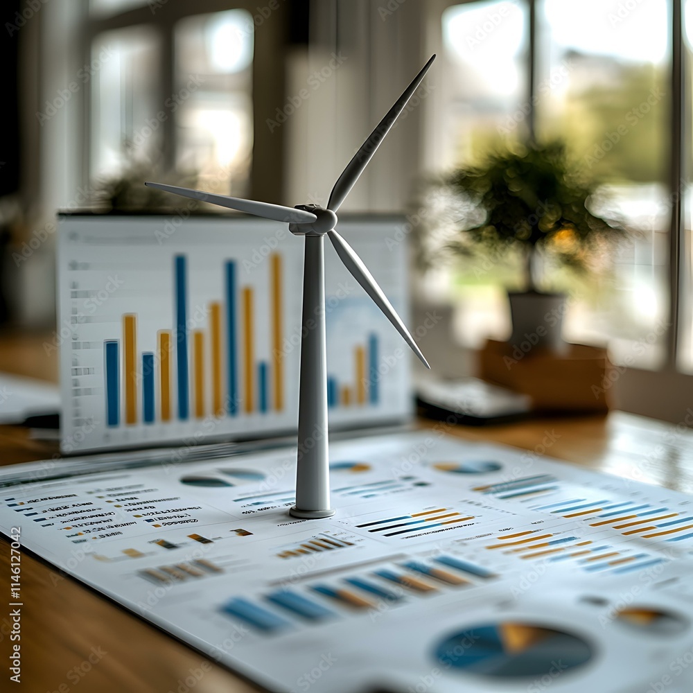 Poster data analysis of wind turbine performance with informative charts