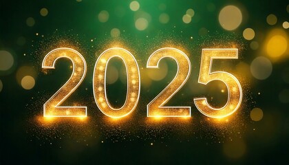 Happy new year 2025 beautiful abstract design banner