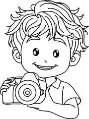 사진찍는 남자 흑백