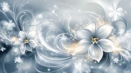 Abstract dreamy Silver background, clean