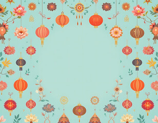 background pattern image about chinese new year, lunar new year. cute for kids. colorful. for children. family theme