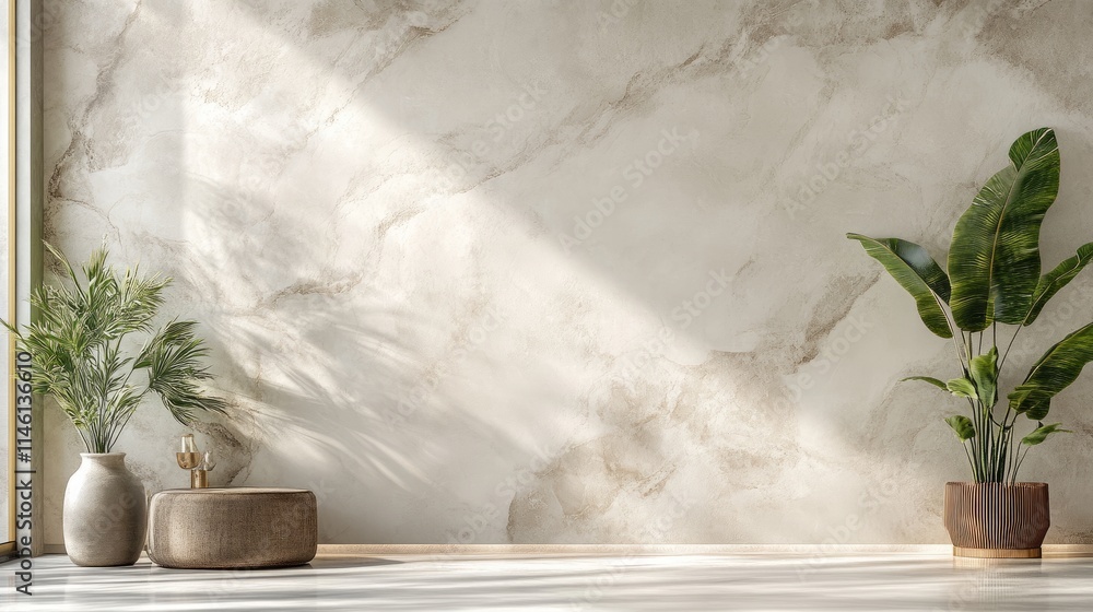 Poster a minimalist yet customizable decorative backdrop with smooth textures and flexible design elements,