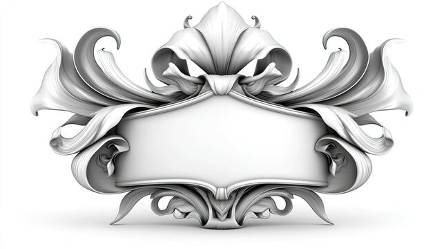 A decorative ornate frame with intricate floral designs, ideal for showcasing text or images.