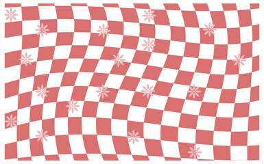 Wavy checkerboard background vector.
Checkerboard  pattern background.