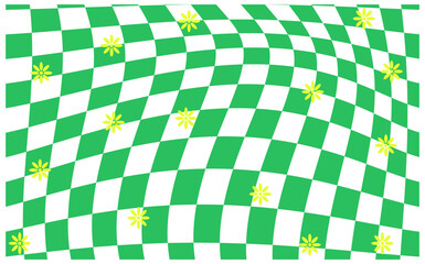 Wavy checkerboard background vector.
Checkerboard  pattern background.